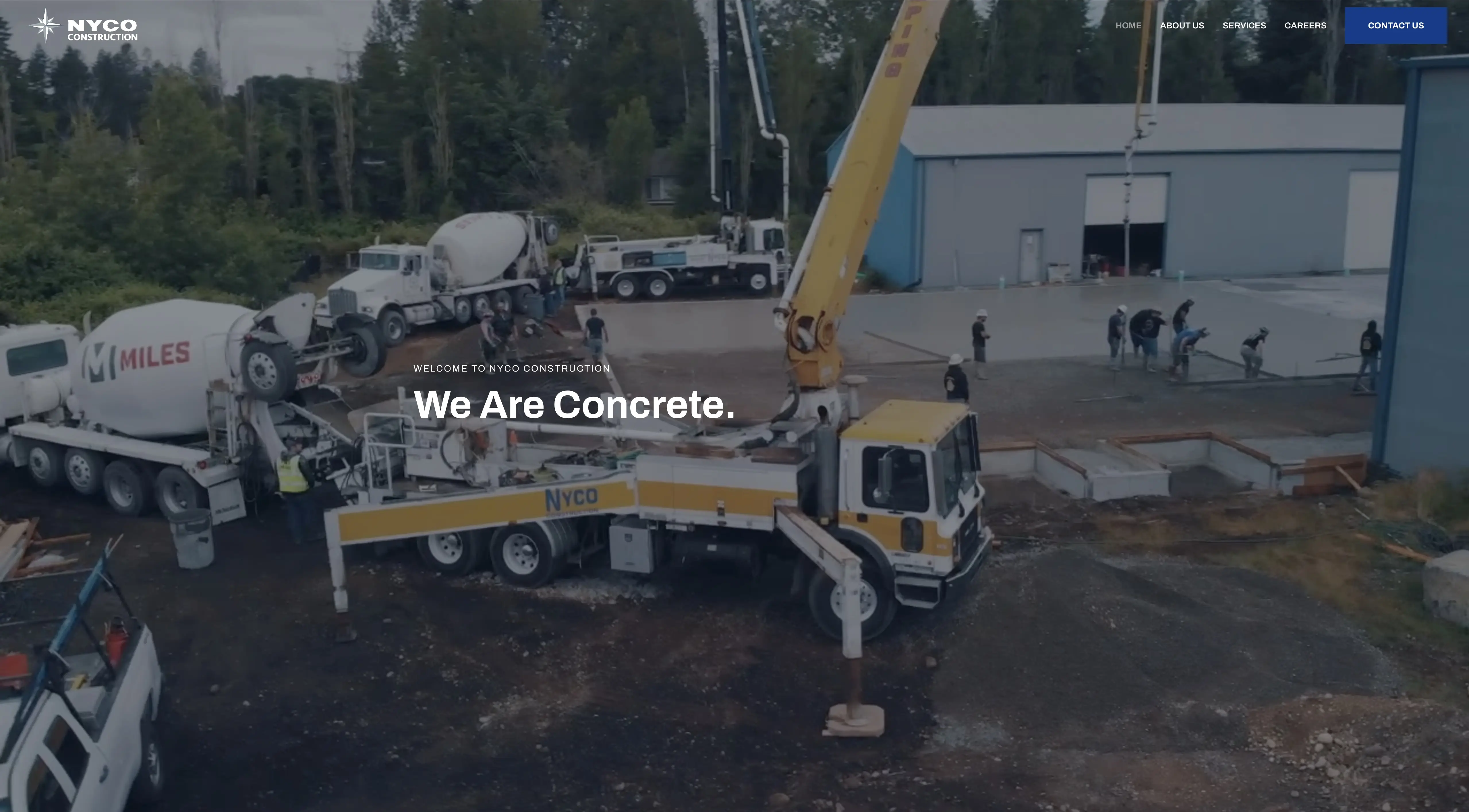 NYCO Construction website screenshot