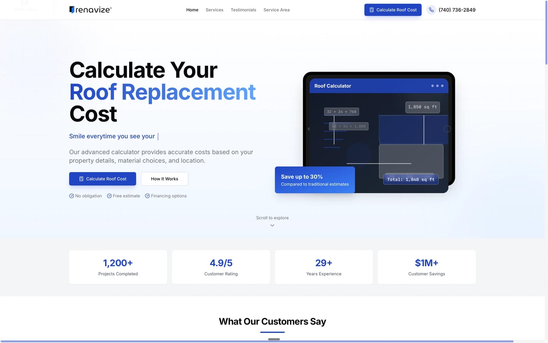 Renavize website screenshot